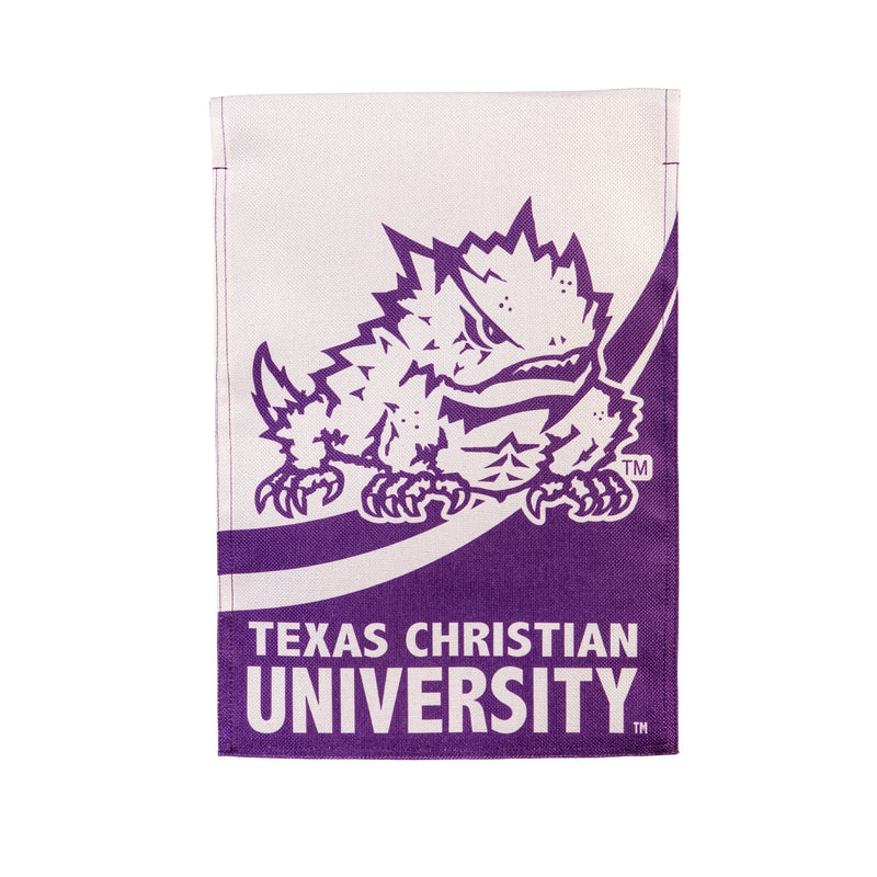Texas Christian University Burlap Flag GDN Size