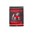 Embossed Suede Flag, GDN Size, University of Georgia, Alternate Bulldog Logo