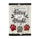 Furry and Bright Garden Linen Flag