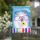 Hedgehog Pal Garden Linen Flag