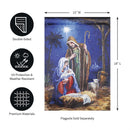 Holy Night Nativity Garden Lustre Flag