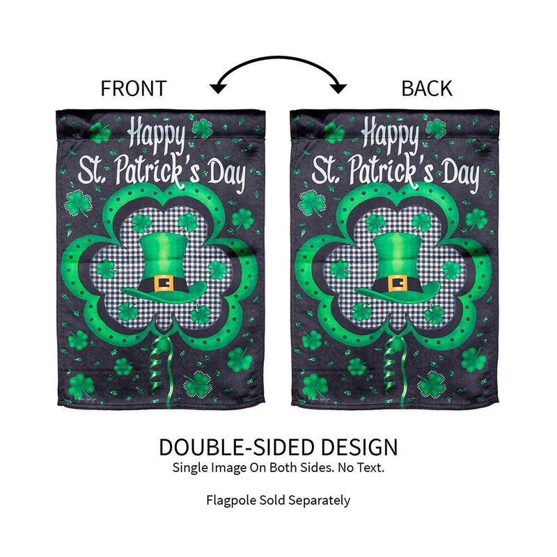 Welcome St. Pats Lustre Garden Flag