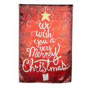 We Wish You a Merry Christmas Lustre Reversible Garden Flag