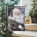 Santa in the Winter Lustre Garden Flag