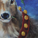 Santa's Reindeer Lustre Garden Flag