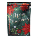 Floral Merry Christmas Lustre  Garden Flag_x000D_