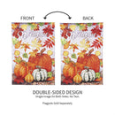 Leaves and Pumpkins Moire Garden Flag