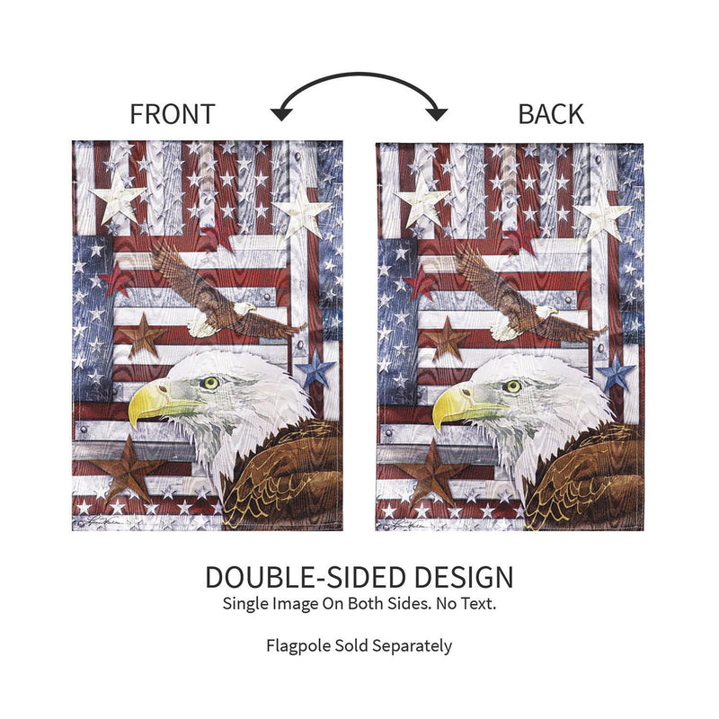 Eagle Moire Garden Flag
