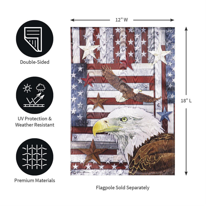 Eagle Moire Garden Flag