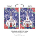 Holy Night Moire Garden Flag