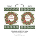 Christmas Cardinal Moire Garden Flag