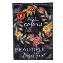 All Colors are Beautiful Together Moire Garden Flag