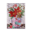 Floral Candy Jar Moire Garden Flag