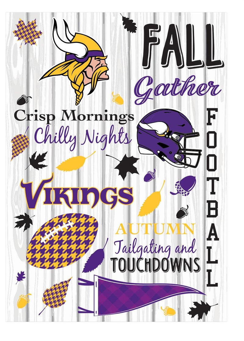 Minnesota Vikings, Moire Flag, GDN, Fall Seasonal