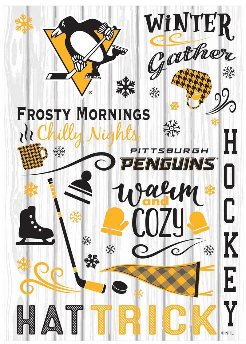Pittsburgh Penguins, Moire Flag, GDN, Fall Seasonal