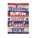 Farmhouse Home Sweet Home Garden Suede Flag
