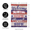 Farmhouse Home Sweet Home Garden Suede Flag