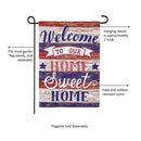Farmhouse Home Sweet Home Garden Suede Flag