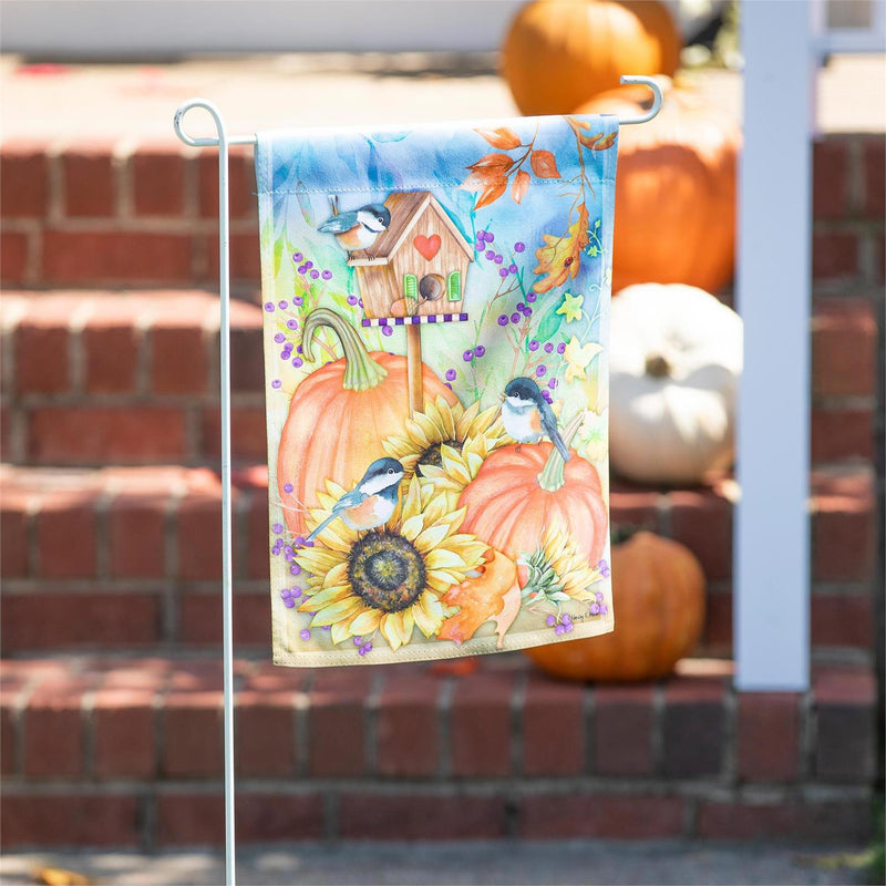 Autumn Greetings Garden Suede Flag