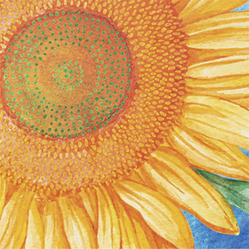 Welcome Sunflower Suede Garden Flag