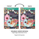 Every moment counts Suede Garden Flag