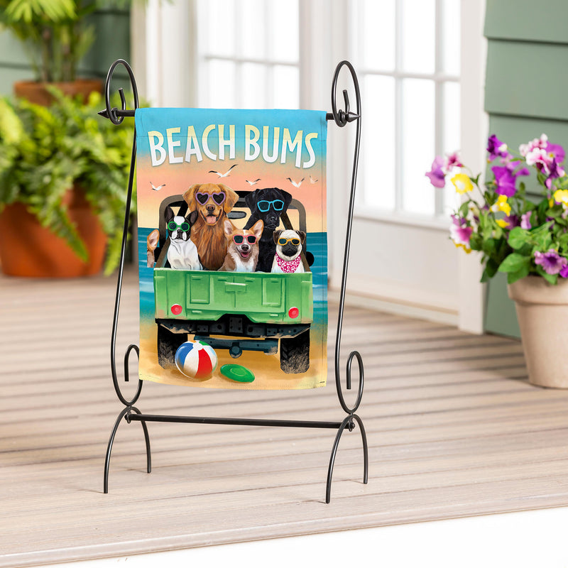 Jeep Pups Suede Garden Flag