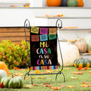 Mi Casa Es Su Casa Suede Garden Flag