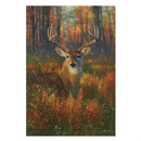 Gazing Autumn Buck Suede Garden Flag