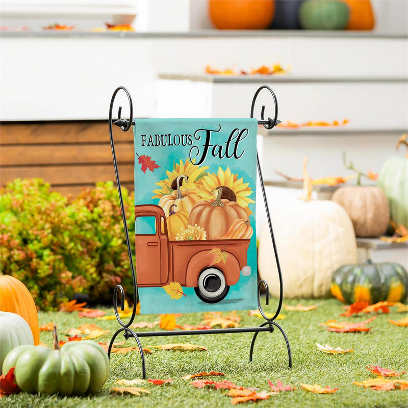 Pickup For Fall Suede Garden Flag