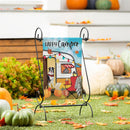 Fall For Camping Suede Garden Flag
