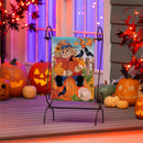 Friends & Scarecrow Suede Garden Flag_x000D_