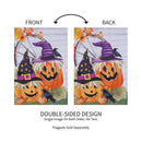 Couple Of Jacks Pumpkin Suede Garden Flag_x000D_