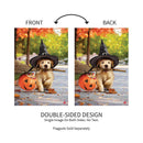 Goldens With Broom Suede Garden Flag_x000D_