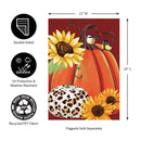 Animal Print Pumpkin Garden Suede Flag_x000D_
