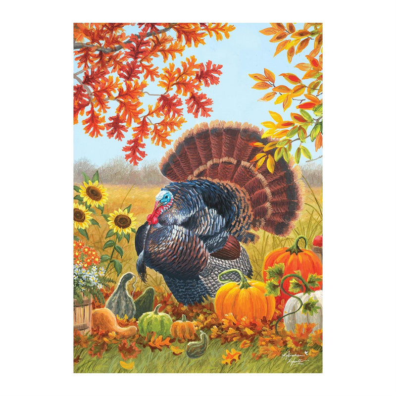 Harvest Garden Suede Garden Flag