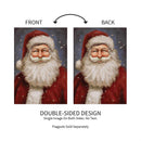 Joyful Santa Suede Garden Flag_x000D_