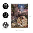 Brilliant Nativity Suede Garden Flag_x000D_