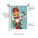 Christmas Icons Reversible Suede Garden Flag_x000D_