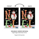 Noel Snowman Suede Garden Flag_x000D_