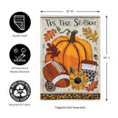 Tis' The Season Fall Applique House Flag