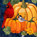 Welcome Friends of Fall Applique House Flag