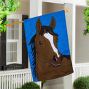 Single Horse Basic Applique House Flag