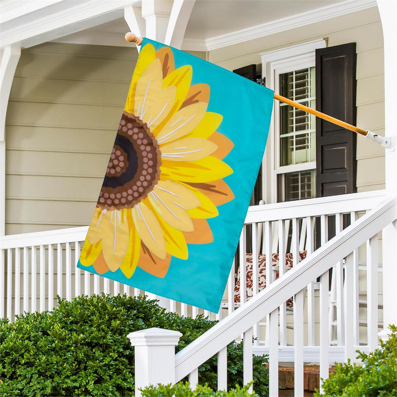 Sunflower Basic Applique House Flag