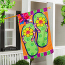 Flip Flop Summer Applique House Flag