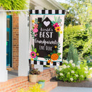 Worlds Best Grandparents Applique House Flag