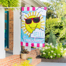 Hello Sunshine Applique House Flag