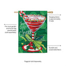 Have A Cup Of Cheer Applique House Flag