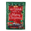 North Pole Express Applique House Flag