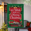 North Pole Express Applique House Flag