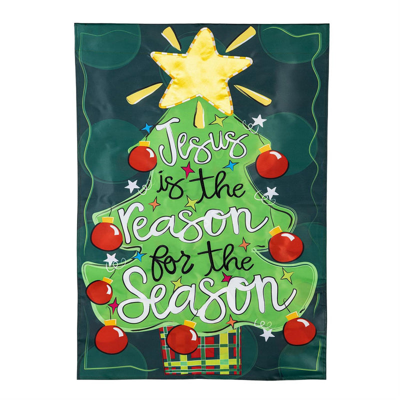 Jesus Is The Reason Applique House Flag